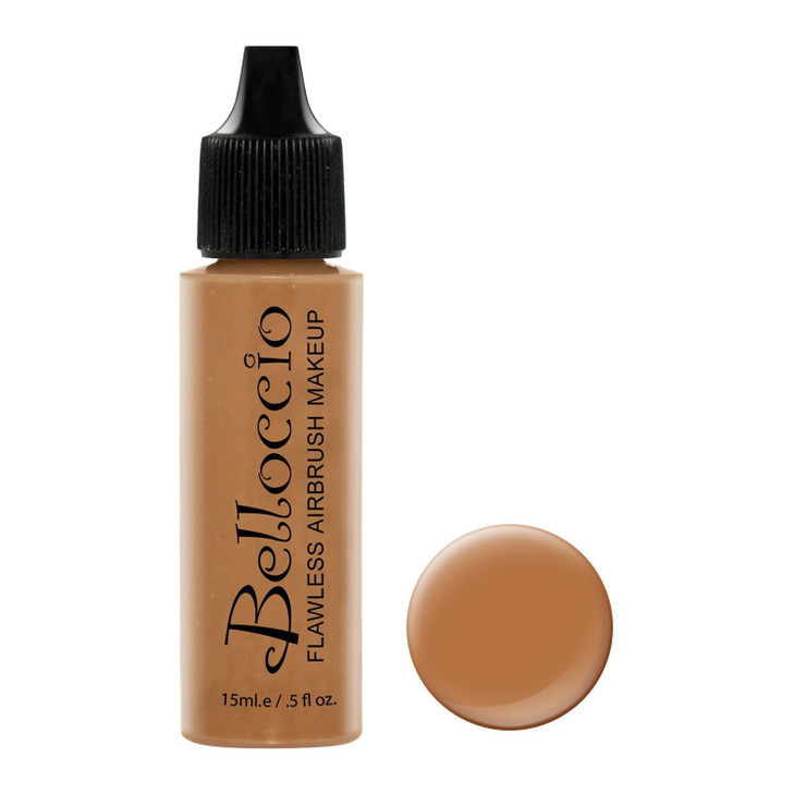Belloccios Professional Cosmetic Airbrush Makeup Foundation 12oz Bottle Cocoa Mediumdark with Red Undertones