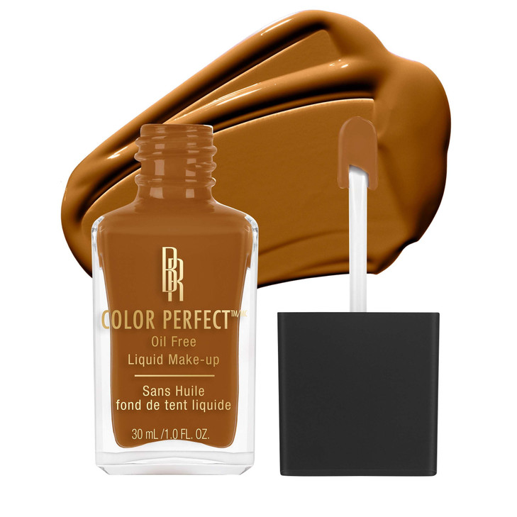 Black Radiance Color Perfect Liquid Full Coverage Foundation Makeup Deep Amber 1 Ounce
