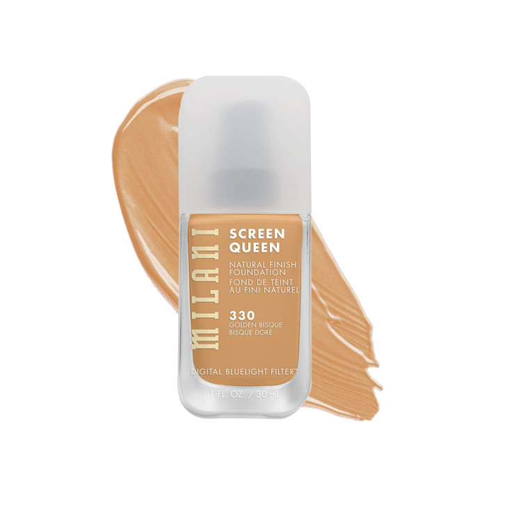 Milani Screen Queen Liquid Foundation Makeup Cruelty Free Foundation With Digital Bluelight Filter Technology Golden Bis