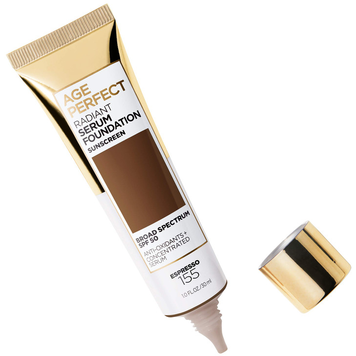 LOreal Paris Age Perfect Radiant Serum Foundation with SPF 50 Espresso 1 Ounce