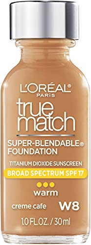 LOral Paris Makeup True Match SuperBlendable Liquid Foundation Crme Caf W8 1 Fl Oz1 Count