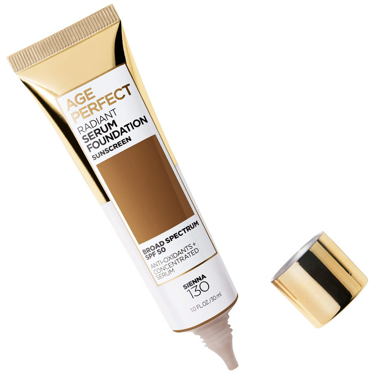 LOreal Paris Age Perfect Radiant Serum Foundation with SPF 50 Sienna 1 Ounce