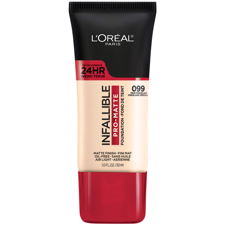 LOreal Paris Cosmetics Makeup Infallible ProMatte Liquid Longwear Foundation True Porcelain 1 fl oz