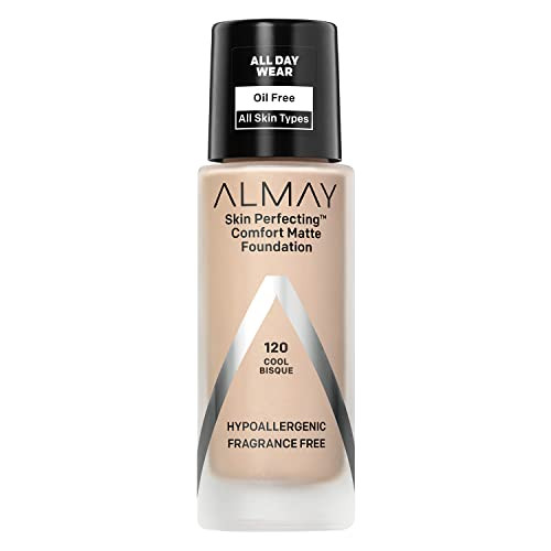 Almay Skin Perfecting Comfort Matte Foundation Liquid Makeup Hypoallergenic Cruelty FragranceFree DermatologistTested 12