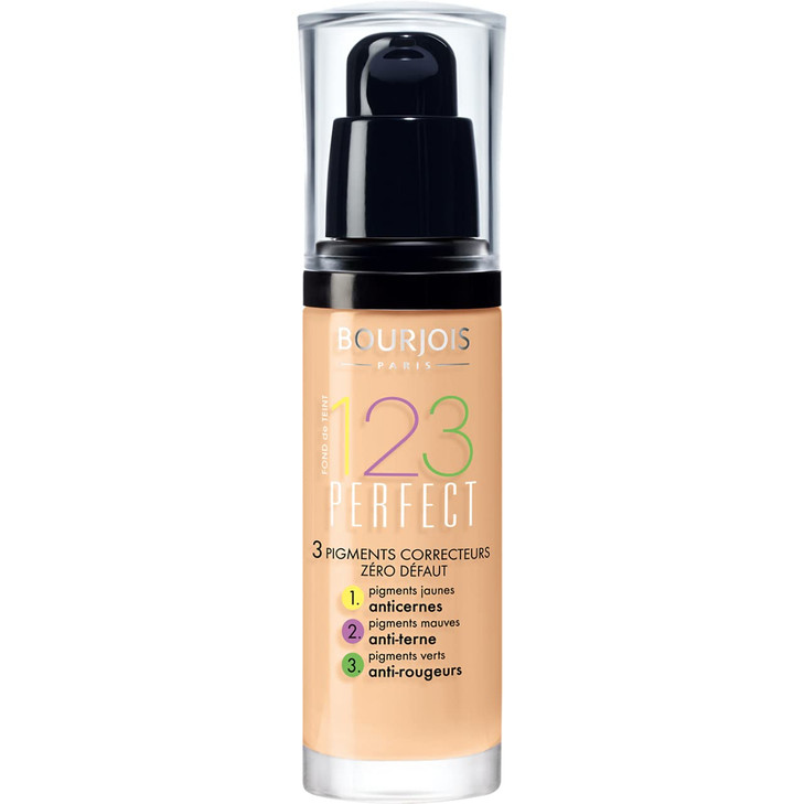 Bourjois Fond de Teint 123 Perfect Foundation for Women 54 Beige 1 Ounce