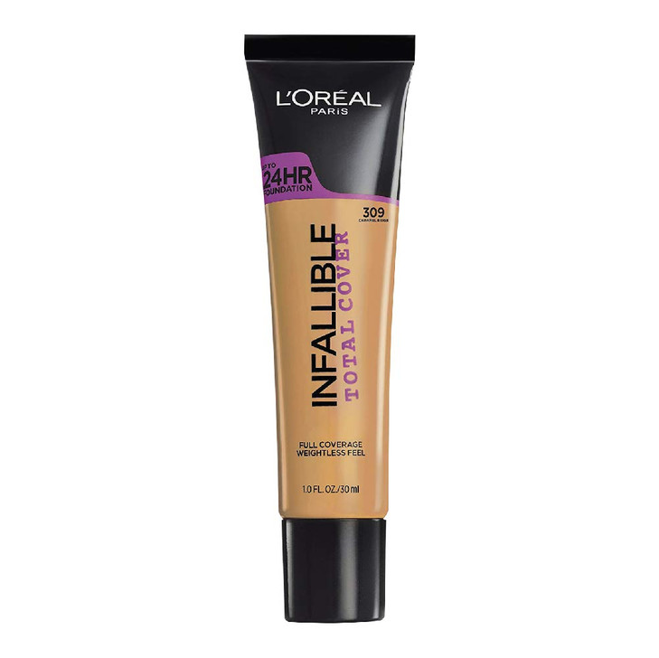 LOral Paris Infallible Total Cover Foundation Caramel Beige 1 fl oz