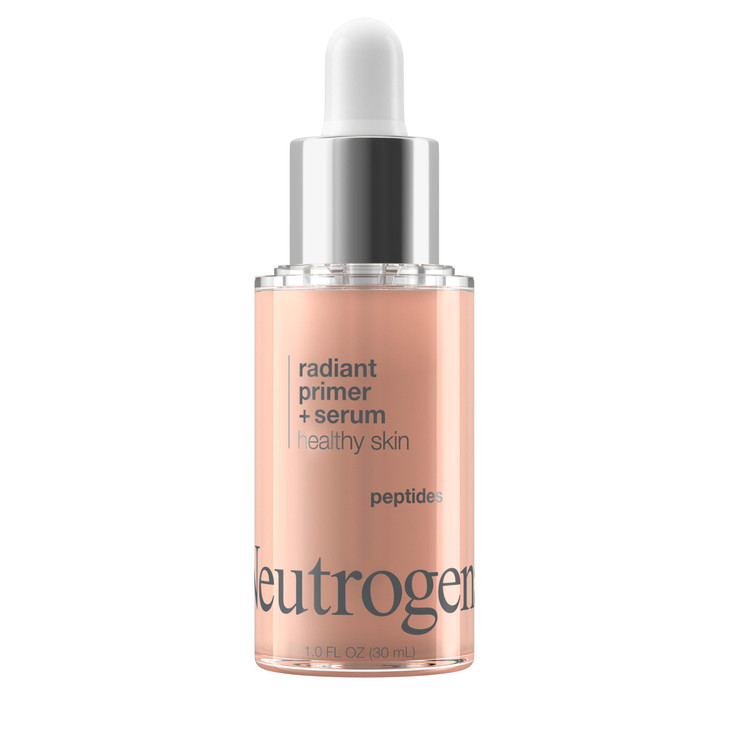 Neutrogena Healthy Skin Radiant Booster Primer Serum SkinEvening SerumtoPrimer with Peptides Pearl Pigments Evens the Lo