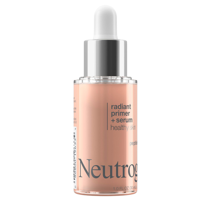 Neutrogena Healthy Skin Radiant Booster Primer Serum SkinEvening SerumtoPrimer with Peptides Pearl Pigments Evens the Lo