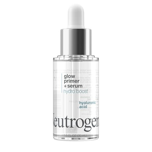 Neutrogena Hydro Boost Glow Booster Primer Serum Hydrating Moisturizing Face SerumtoPrimer Hybrid Infused with Purified