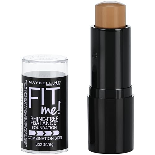 Maybelline Fit Me ShineFree Balance Foundation Stick MultiUse Face Makeup and Contour Stick For Natural Matte Coverage T