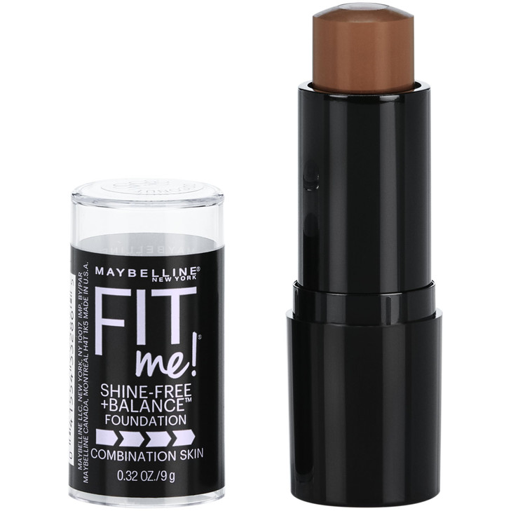 Maybelline Fit Me ShineFree Balance Foundation Stick MultiUse Face Makeup and Contour Stick For Natural Matte Coverage C
