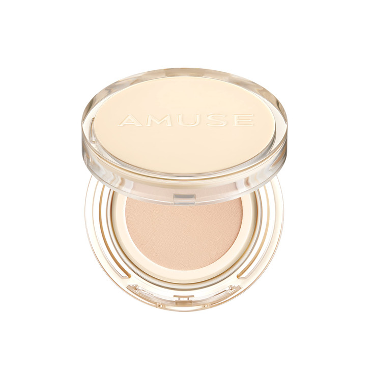 AMUSE SEOUL Dew Jelly Vegan Cushion Foundation 01 SOONSOO dewy glow longlasting double coverage clean beauty lightweight