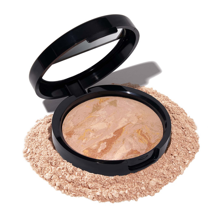 LAURA GELLER NEW YORK AwardWinning Baked BalancenBrighten Color Correcting Powder Foundation Fair Buildable Light to Med
