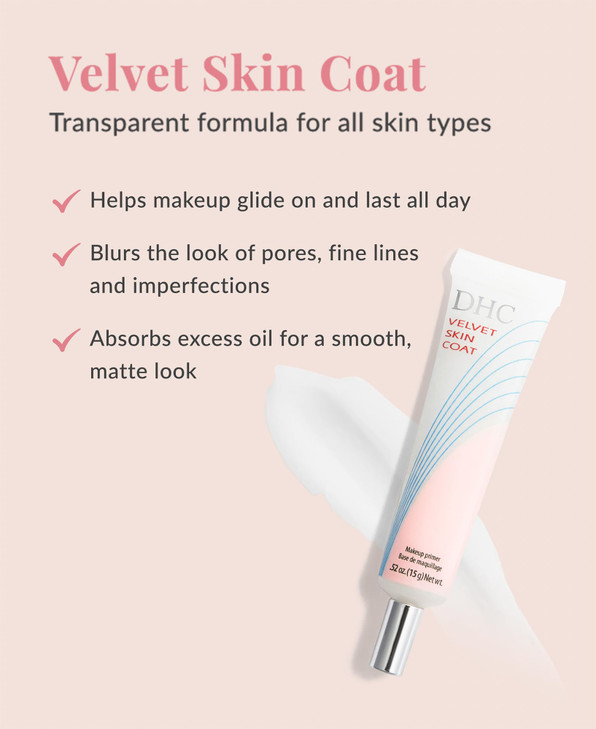 DHC Velvet Skin Coat and Velvet Skin Coat Travel Size 052 oz Net wt and 018 Net wt