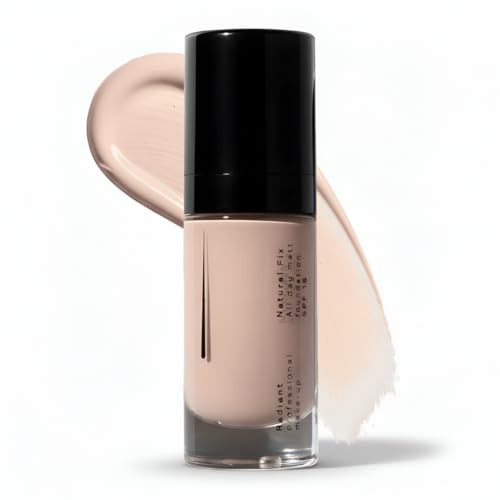 Radiant Professional Natural Fix All Day Matte Cream Foundation Makeup Long Wear Full Coverage Matte Foundation with SPF