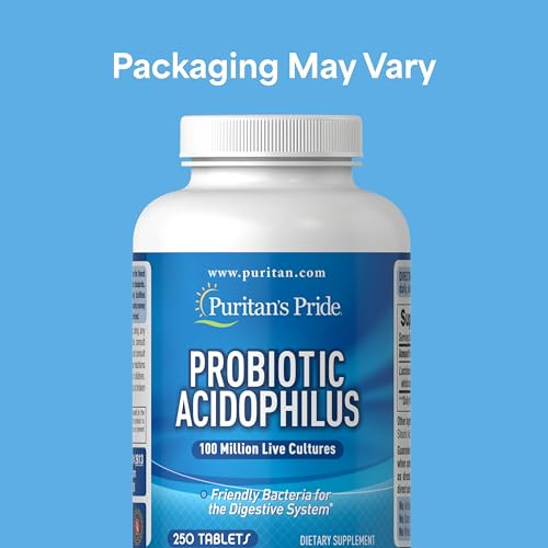 Puritan's Pride Daily Probiotic Acidophilus, 100 Million Live Cultures, Dietary Supplement for Digestive, Gut, and Immune Health, Soy, Sodium, and Gl online at globaldelivered