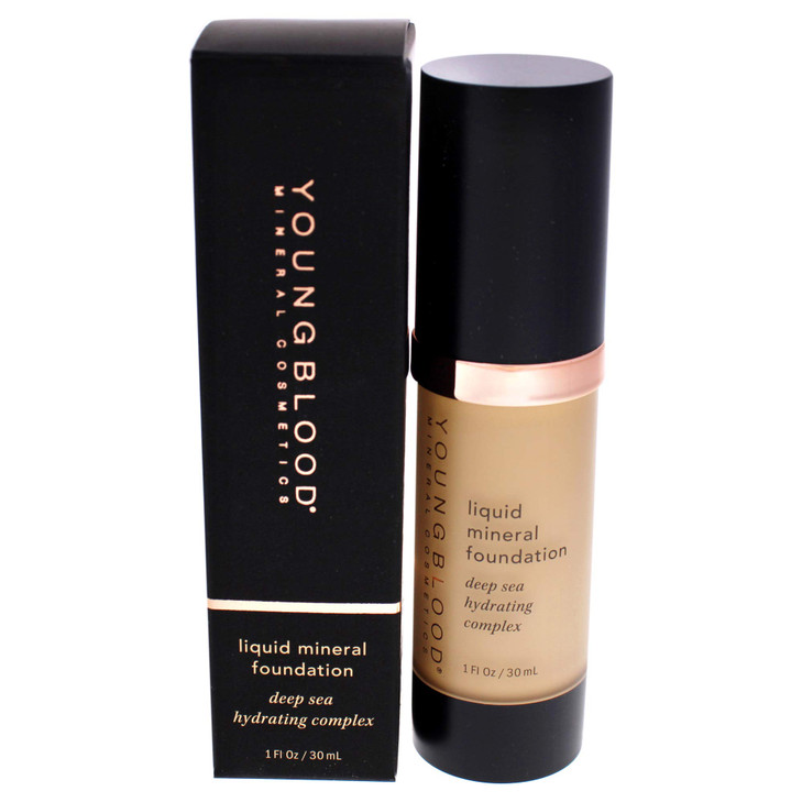 Youngblood Liquid Mineral Foundation Sand 17 Shades Vegan CrueltyFree GlutenFree