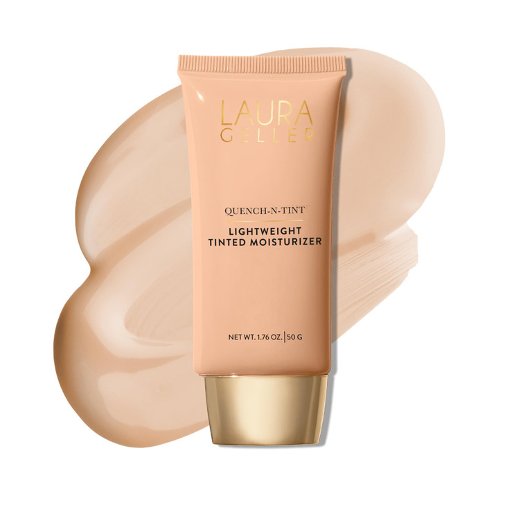 LAURA GELLER NEW YORK QuenchnTint Tinted Moisturizer Sheer to Light Buildable Coverage Natural Glow Finish Lightweight F