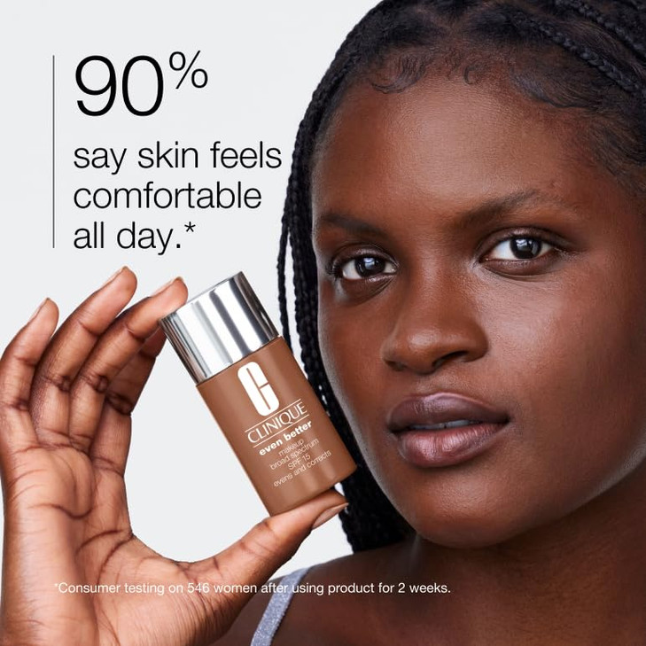 Clinique Even Better Makeup Liquid Foundation SPF 15 With Vitamin C For Dry Oily Combination Skin Types Medium Coverage