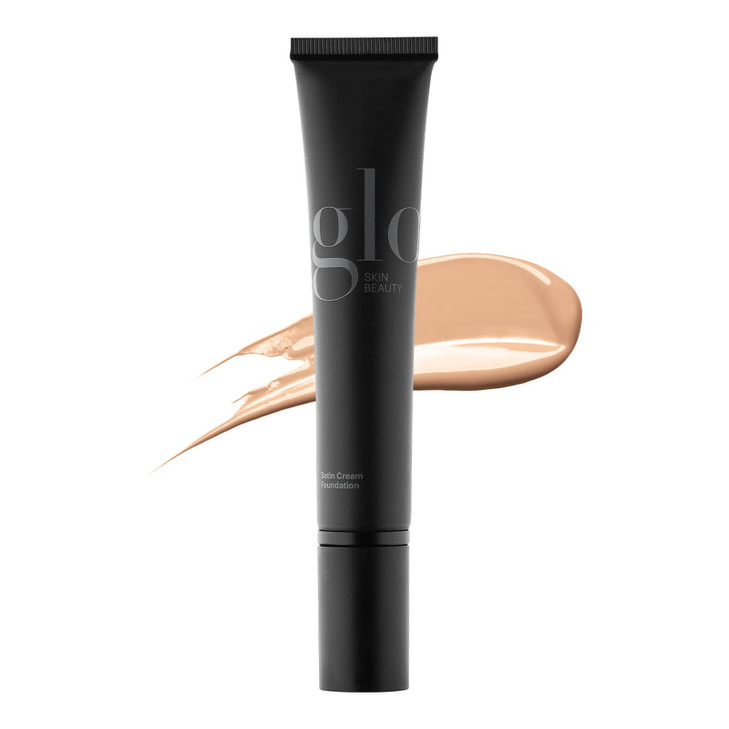 Glo Skin Beauty Satin Cream Foundation Makeup for Face Golden Light Full Coverage Semi Matte Finish Conceal Blemishes Ev
