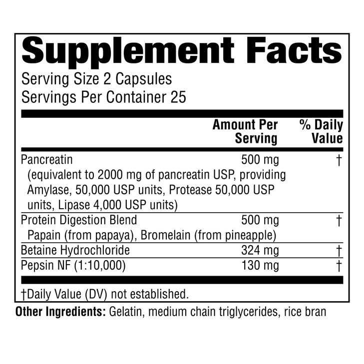 Twinlab Super Enzyme Caps - Constipation Supplement with Digestive Enzymes - 50 Capsules online at globaldelivered