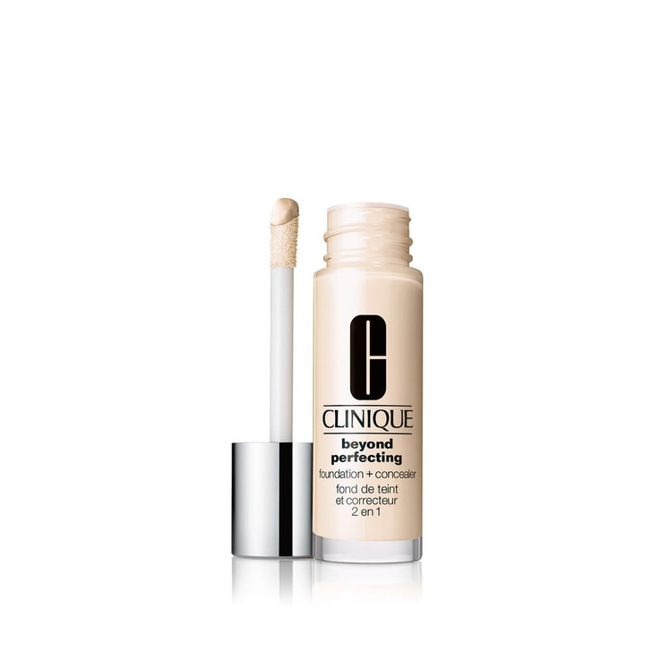 Clinique Beyond Perfecting Lightweight Liquid Foundation Concealer For Dry Combination to Oily Skin Types Full Coverage