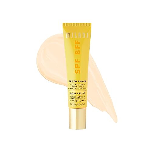 Milani Face Primer for Makeup SPF BFF Primer with Broad Spectrum Sunscreen SPF 30 UVA UVB Protection 10 Fl Oz