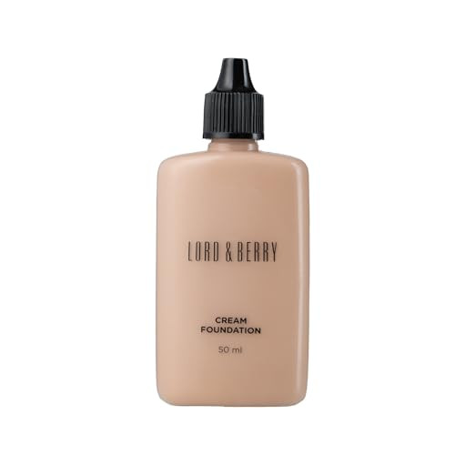 Lord and Berry Cream Foundation Fluid NonGreasy Foundation Makeup Face Makeup with Hyaluronic Acid Easy to Blend 8618 Be