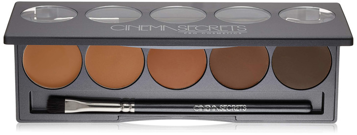 Cinema Secrets Ultimate Foundation 5in1 Palette MedDeep Golden Olive Undertones Buildable Coverage LongWear Matte Finish