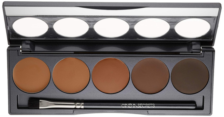 Cinema Secrets Ultimate Foundation 5in1 Palette MedDeep Golden Olive Undertones Buildable Coverage LongWear Matte Finish