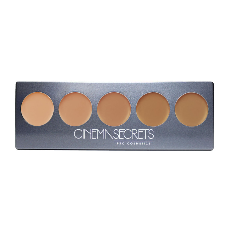 Cinema Secrets Ultimate Foundation 5in1 Palette Medium PeachBeige Undertones400 series Buildable Coverage LongWear Matte