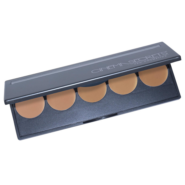 Cinema Secrets Ultimate Foundation 5in1 Palette MedDeep PinkBeige Undertones 500B Series Buildable Coverage LongWear Mat