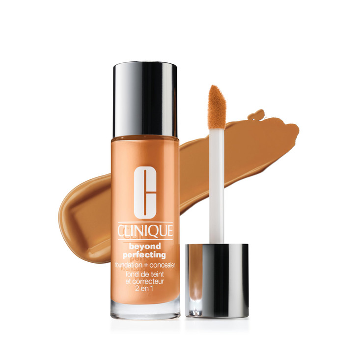 Clinique Beyond Perfecting Lightweight Liquid Foundation Concealer For Dry Combination to Oily Skin Types Full Coverage