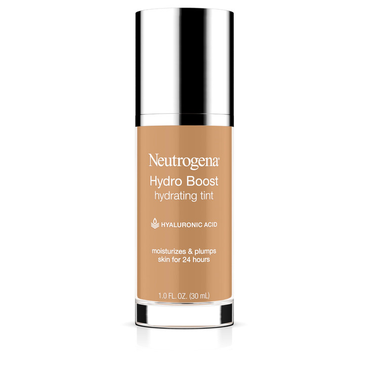 Neutrogena Hydro Boost Hydrating Tint Foundation Makeup for Dry Skin with Hyaluronic Acid Lightweight OilFree Water Gel