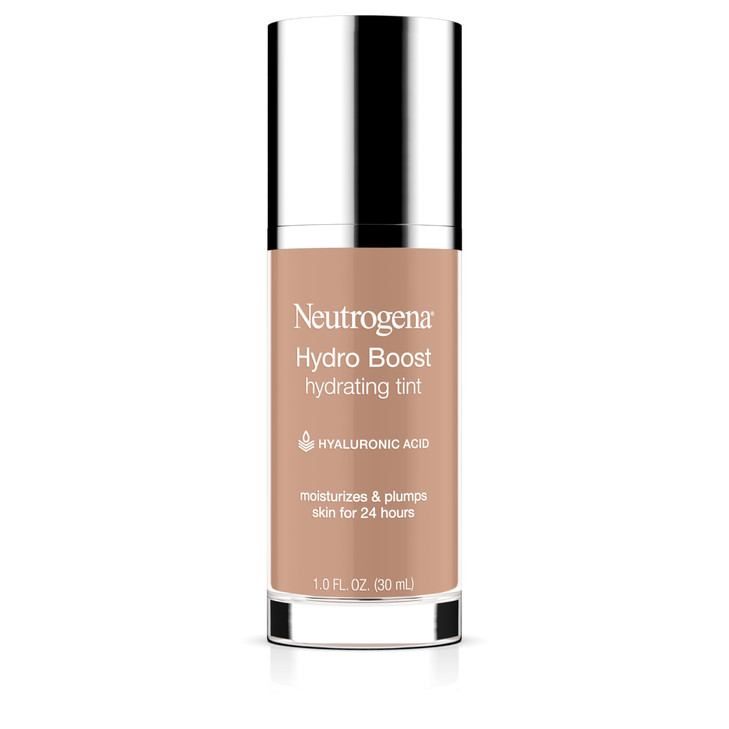 Neutrogena Hydro Boost Hydrating Tint Foundation Makeup for Dry Skin with Hyaluronic Acid Lightweight OilFree Water Gel