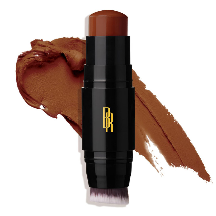 Black Radiance Color Perfect Foundation Stick with Soft Brush Applicator Duo Buildable Blendable Versatile PigmentRich F