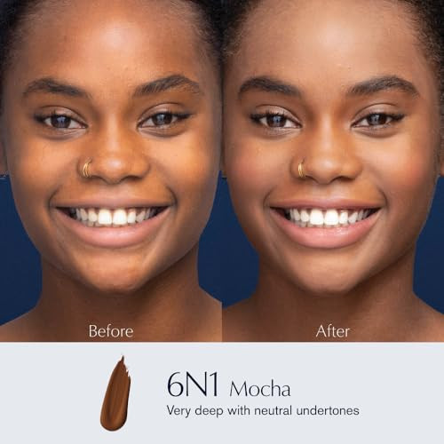 Este Lauder Double Wear StayinPlace 24Hour LongWear Matte Foundation Makeup Original Formula 1 Fl Oz 6N1 Mocha