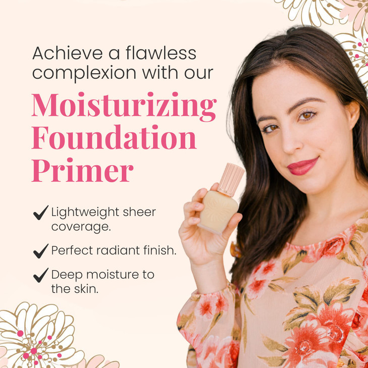 Paul Joe Moisturizing Foundation Primer Lightweight Sheer and illuminating Foundation Makeup with Jojoba Oil Face Makeup