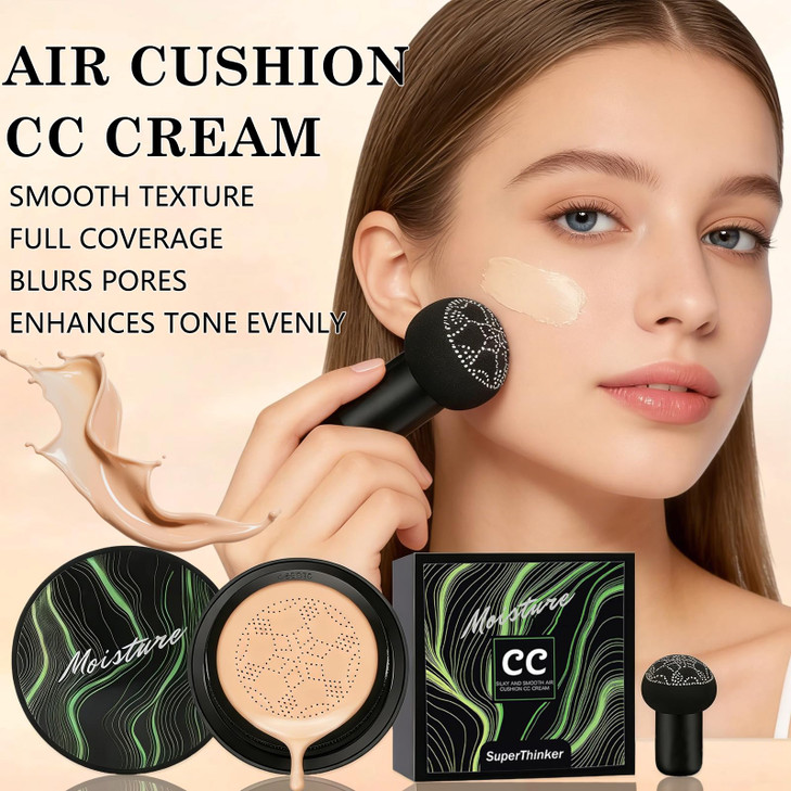 Air Cushion CC Cream Foundation Makeup BB Cream Makeup Color Correcting CC Cream Tattoo Cover Up Makeup Natural Full Cov