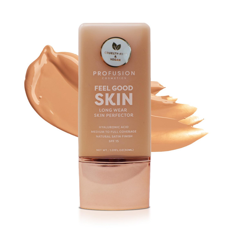 Profusion Cosmetics Lightweight Liquid Foundation for a Flawless and Elegant Radiance Breathable Makeup that Improves Un