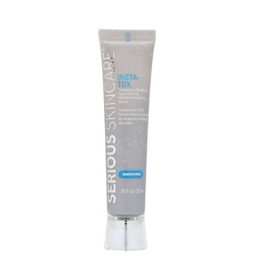 INSTATOX Wrinkle Smoothing Serum 75 Fl Oz and Vitamin A Makeup Prep Primer Pore Minimizer 2 Fl Oz Line Wrinkle Pore Fill