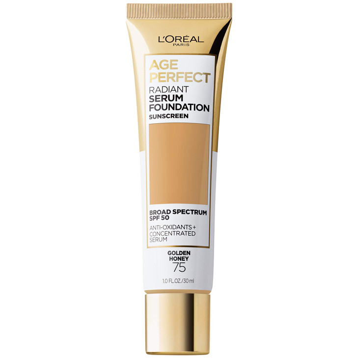 LOreal Paris Age Perfect Radiant Serum Foundation with SPF 50 Golden Honey 1 Ounce