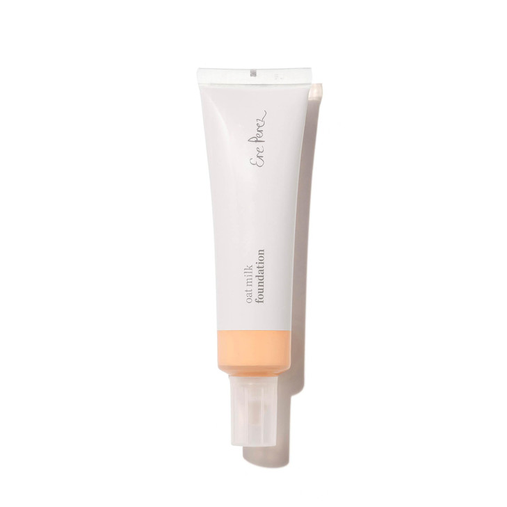 Ere Perez Natural Oat Milk Liquid Foundation Breathable Buildable Medium Coverage Peach Extract Vitamin E Vegan CrueltyF