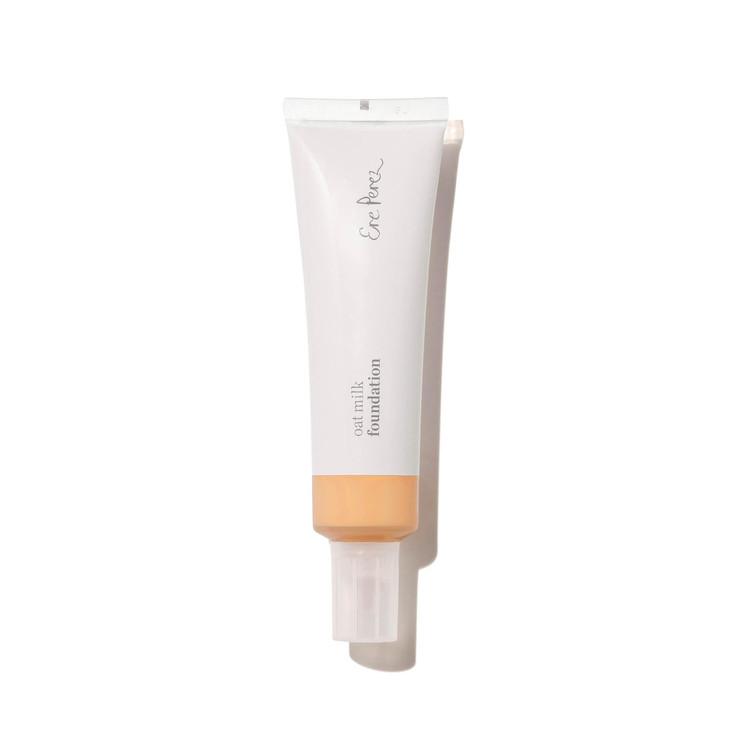 Ere Perez Natural Oat Milk Liquid Foundation Breathable Buildable Medium Coverage Peach Extract Vitamin E Vegan CrueltyF