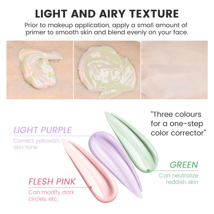 Ownest Pore PrimerColor Correcting Facial SerumFace Makeup Primer BaseIsolation CreamInvisible PoreMoisturizing Essence
