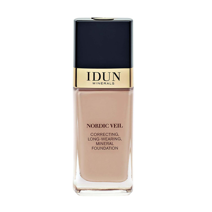 IDUN Minerals Liquid Nordic Veil Foundation Full and Poreless Coverage Long Lasting Soft Matte Finish Purified and Safe