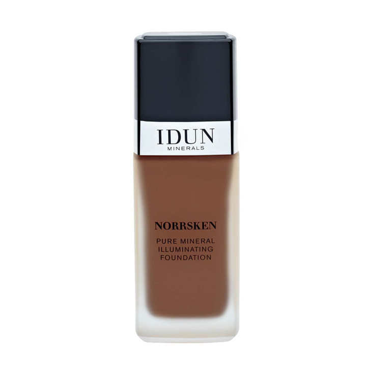 IDUN Minerals Liquid Norrsken Foundation Silky Smooth Coverage Luminous Dewy Finish for Dry and Dull Skin Water Resistan