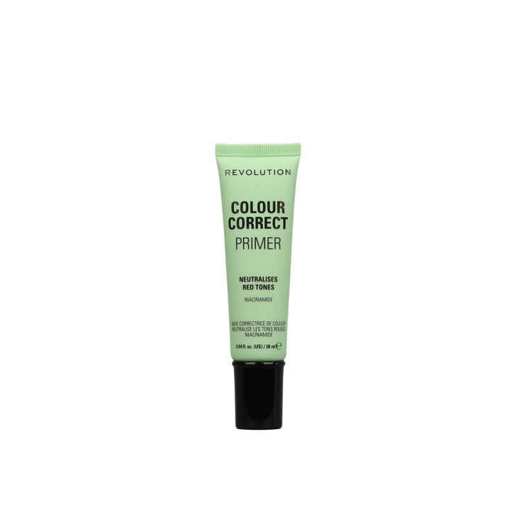 Makeup Revolution Color Correct Primer Primer For Makeup Balances Skin Tone Neutralises Redness Vegan CrueltyFree 095flo