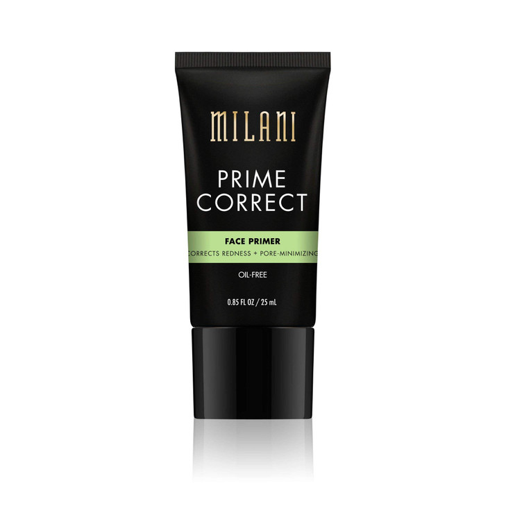 Milani Prime Correct Face Primer Corrects Redness PoreMinimizing 085 Fl Oz Vegan CrueltyFree Face Makeup Primer to Color