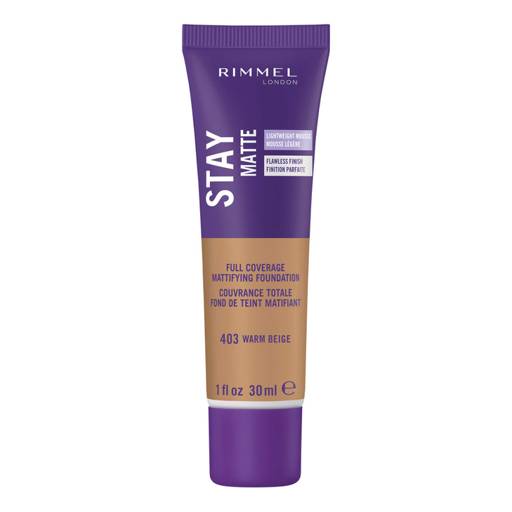 Rimmel Stay Matte Foundation Warm Beige 1 Fluid Ounce